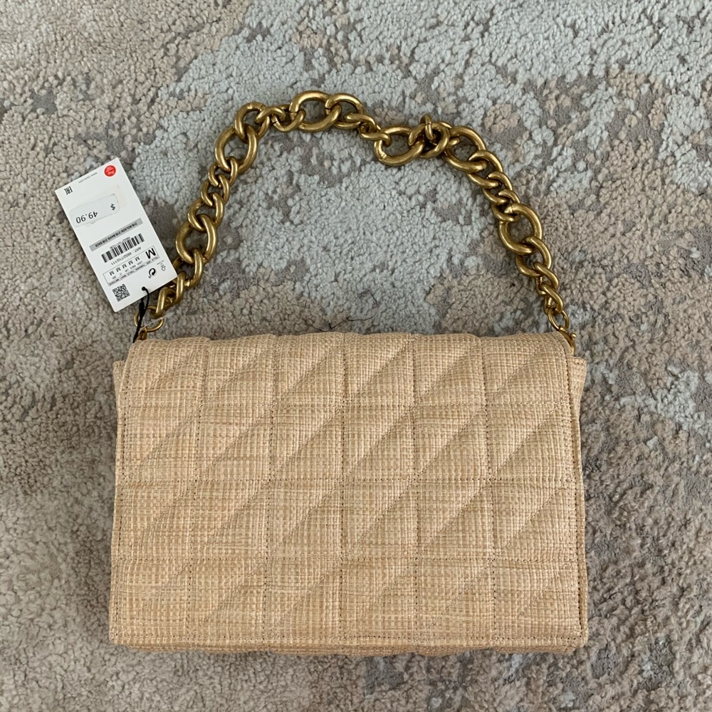 Zara woven bag